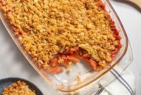 Strawberry Apple Crisp with Oat Topping — Fresh Summer Dessert