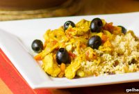 Mediterranean Chicken Tagine with Black Olives and Preserved Lemon