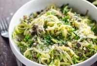 Lemon Caper Butter Zoodles Recipe: Quick Zucchini Noodles