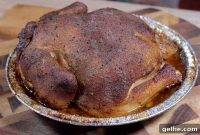 Smoked Apple-Glazed Chicken Baked in a Pie Pan