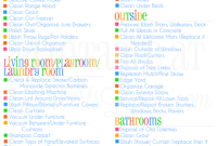 Spring and Fall Cleaning Checklist Printable for Home Tasks