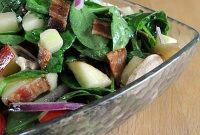 Maple-Dijon Spinach Salad with Toasted Nuts and Cranberries