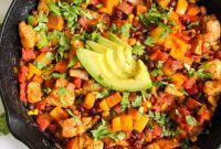 Southwestern Chicken and Sweet Potato Skillet Recipe for One-Pan Dinners