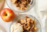 Apple Ginger Crumble with Biscuit Topping