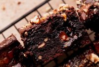 Decadent Turtle Brownies with Caramel and Pecans