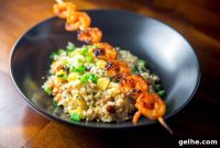 Gochujang Shrimp Skewers Recipe for Big Green Egg Grill