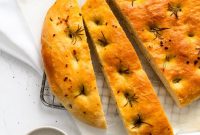 Rosemary Garlic Focaccia Made in a Breadmaker