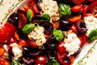 Double Cherry Caprese Salad with Balsamic Glaze Recipe