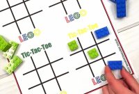 Free Printable LEGO Tic-Tac-Toe Game Template