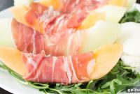 Prosciutto, Melon & Burrata Salad with Honey-Lemon Dressing