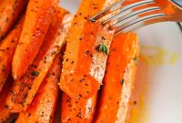 Crispy Air Fryer Carrots with Honey and Herbs