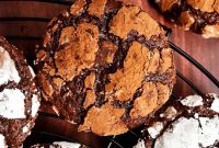 Double Chocolate Crinkle Cookies Recipe — Fudgy Chocolate Crinkles