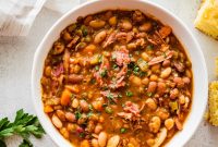 Traditional 15-Bean Soup with Smoked Ham Recipe