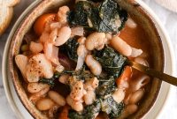 Hearty White Bean Soup with Garlic and Rosemary