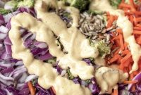 Crunchy Broccoli Salad with Bacon and Maple Dijon Dressing