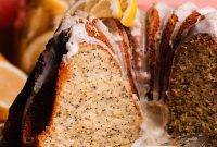 Moist Lemon Poppy Seed Bundt Cake Recipe with Zesty Glaze