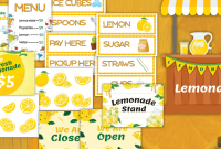 Free Preschool Pretend Play Lemonade Stand Printable Pack