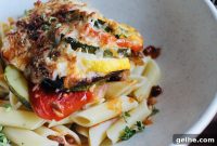 Cheesy Baked Ratatouille Casserole with Seasoned Ground Beef