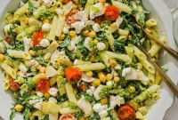 Creamy Chicken Pesto Pasta Salad Recipe for Summer Meals