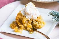 Traditional British Golden Syrup Steamed Sponge Pudding