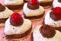 Chocolate Cherry Valentine Napoleons Recipe for Romantic Dessert