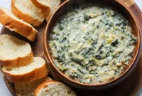 Creamy Vegan Spinach Artichoke Dip with Silken Tofu