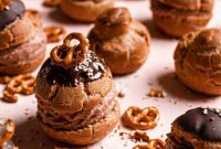 Pretzel Chocolate Cream Puffs: Salty-Sweet Dessert Recipe