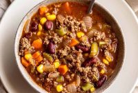 Hearty Ground Beef and Vegetable Soup Recipe