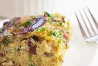 Bacon, Mushroom & Spinach Breakfast Casserole Recipe