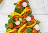 Festive Christmas Tree Crudité Platter: Holiday Veggie Appetizer
