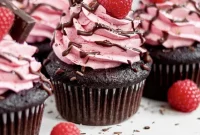 Chocolate Raspberry Cupcakes — Gluten-Free with Vegan Option