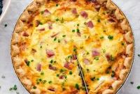 Savory Ham & Cheese Quiche Recipe for Brunch or Dinner