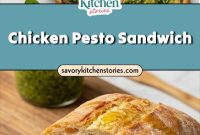 Spring Chicken Pesto Sandwich for Fresh Lunches