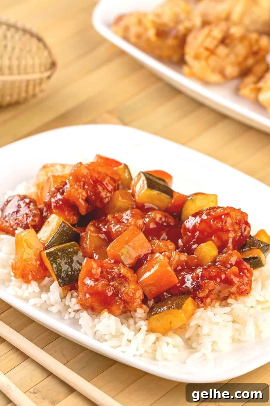 Authentic Cantonese Sweet and Sour Chicken. Come and see how to make it just like in the restaurants! Chinese food at it's best!