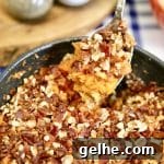 Ultimate Grilled Sweet Potato Casserole Recipe for Summer BBQ 4 Spoonful of sweet potato casserole in a bowl.