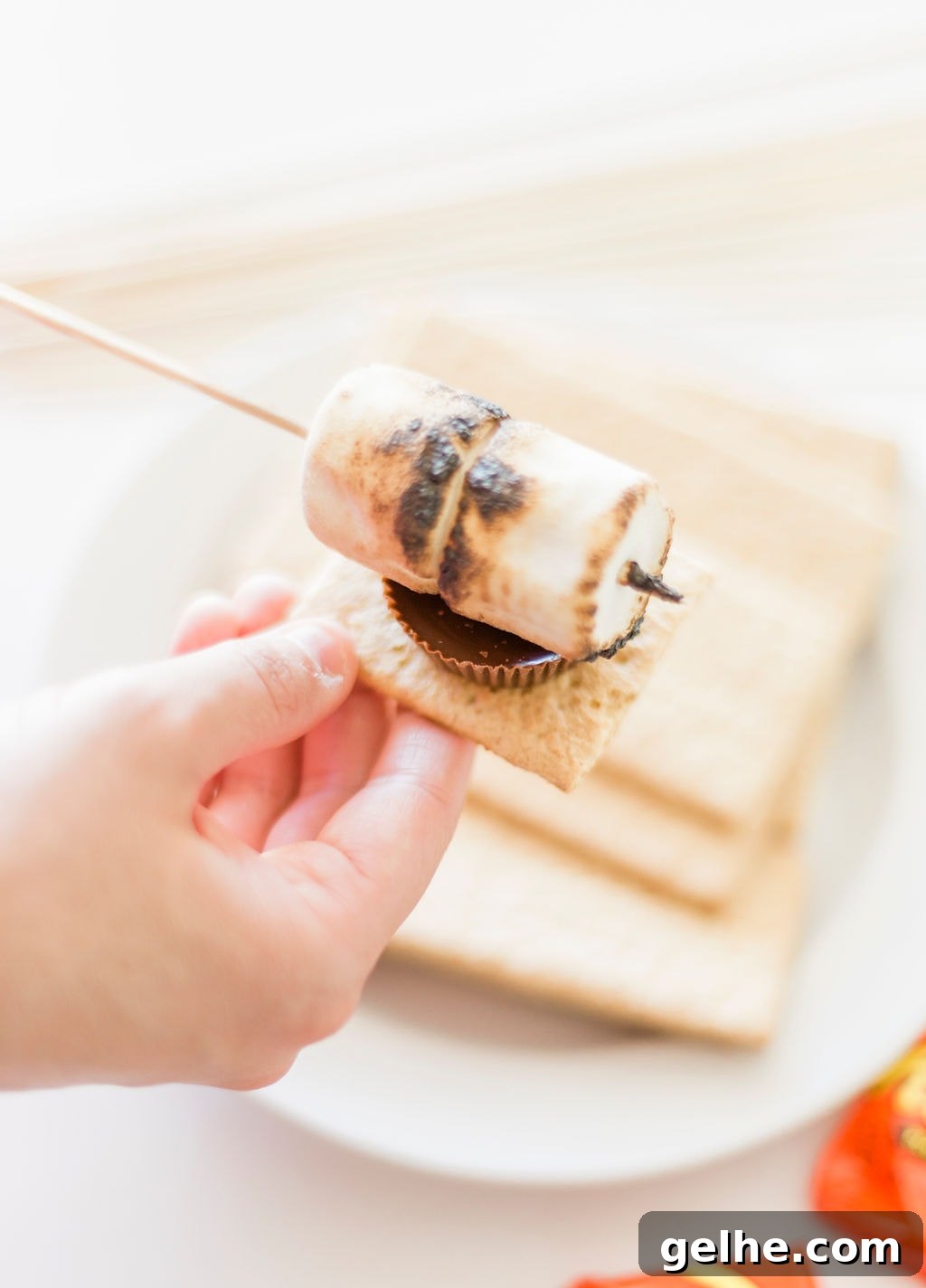 Reese’s S’mores Recipe: Homemade Chocolate Peanut Butter S’mores 7 img 108394 6