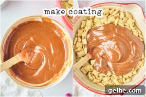 small bowl of melted chocolate mixture.