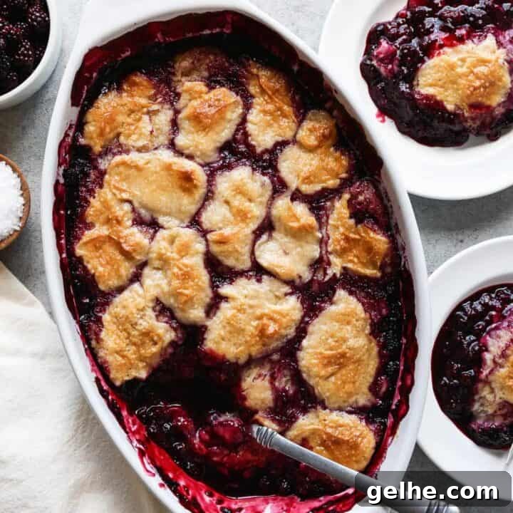 Gluten Free Blackberry Cobbler