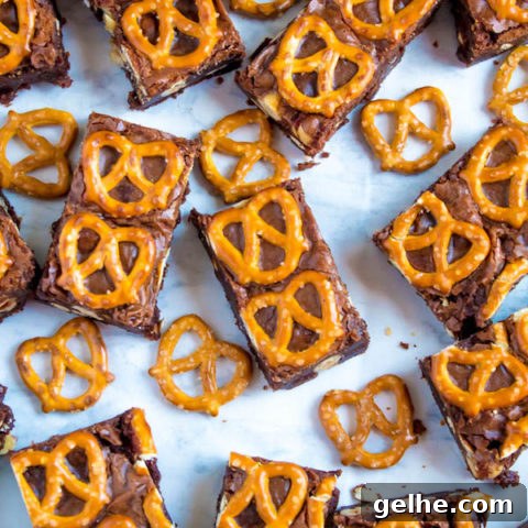 Nutella Pretzel Brownies
