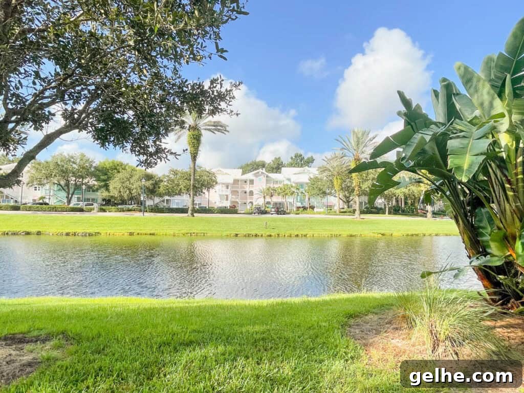 Disney's Old Key West 2-Bedroom Villa Guide 2 Picture of Old Key West Resort with water and villas across the river.