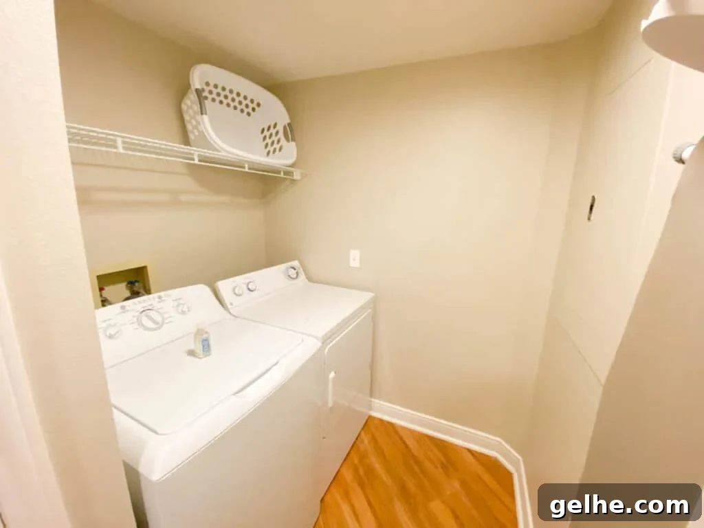 Disney's Old Key West 2-Bedroom Villa Guide 11 laundry area in an Old Key West Resort Villa.