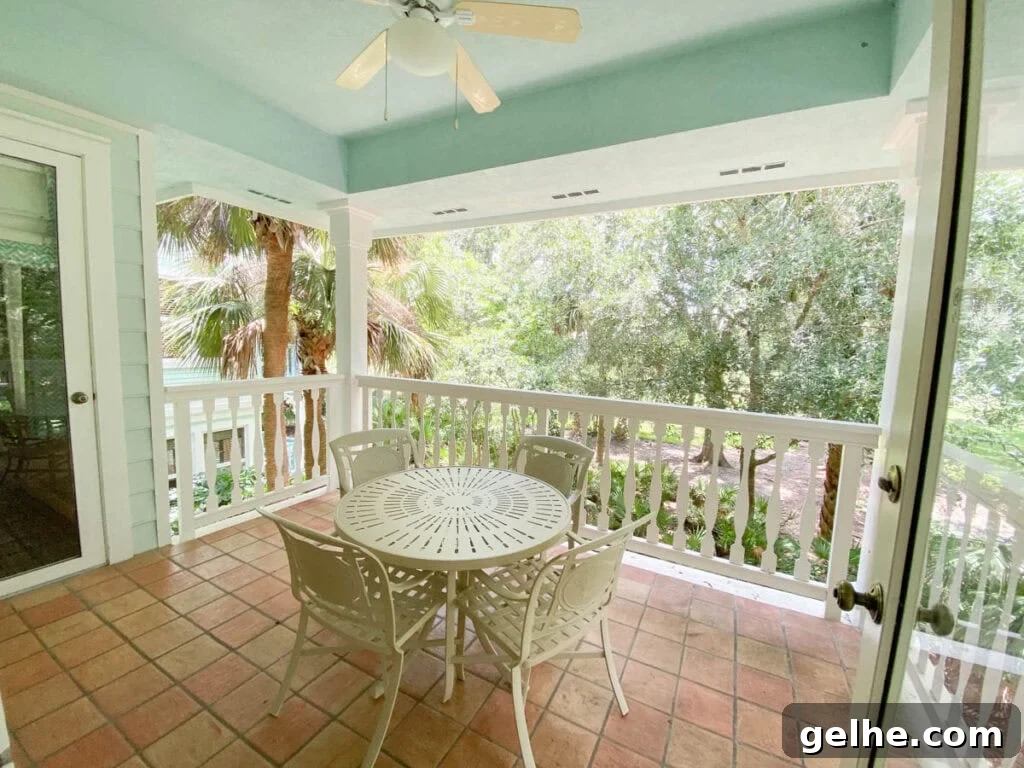 Disney's Old Key West 2-Bedroom Villa Guide 12 patio view from an Old Key West Resort Villa.