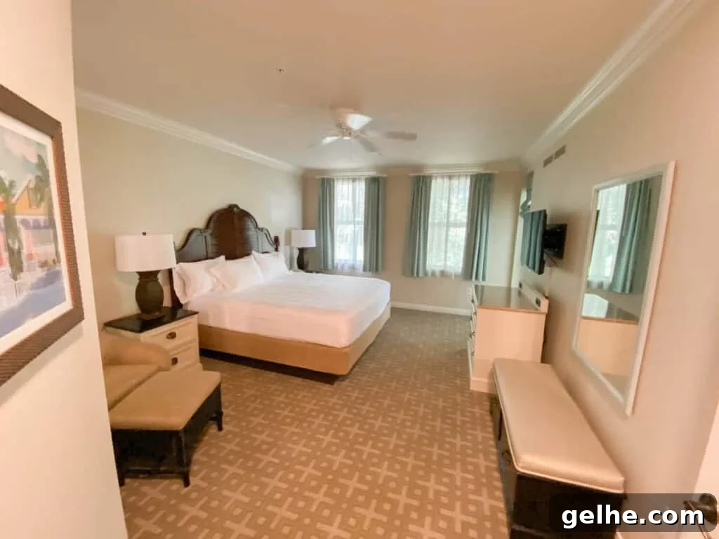 Disney's Old Key West 2-Bedroom Villa Guide 7 master bedroom of the Old Key West Villa.