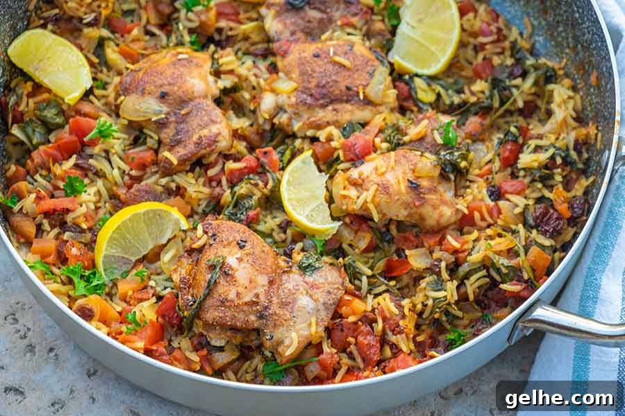 skillet chicken rice dinner