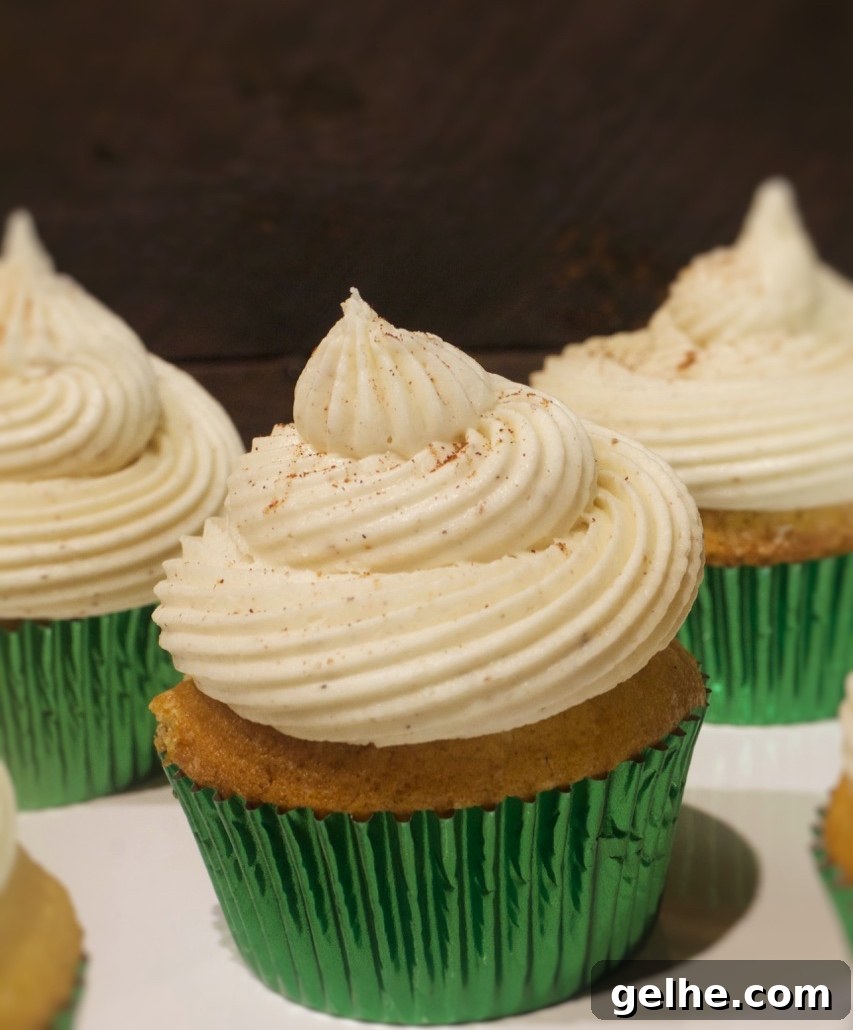 Eggnog Cupcakes.