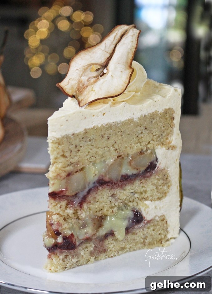 Caramelized Chai Pear Cake