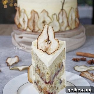 chai pear cake