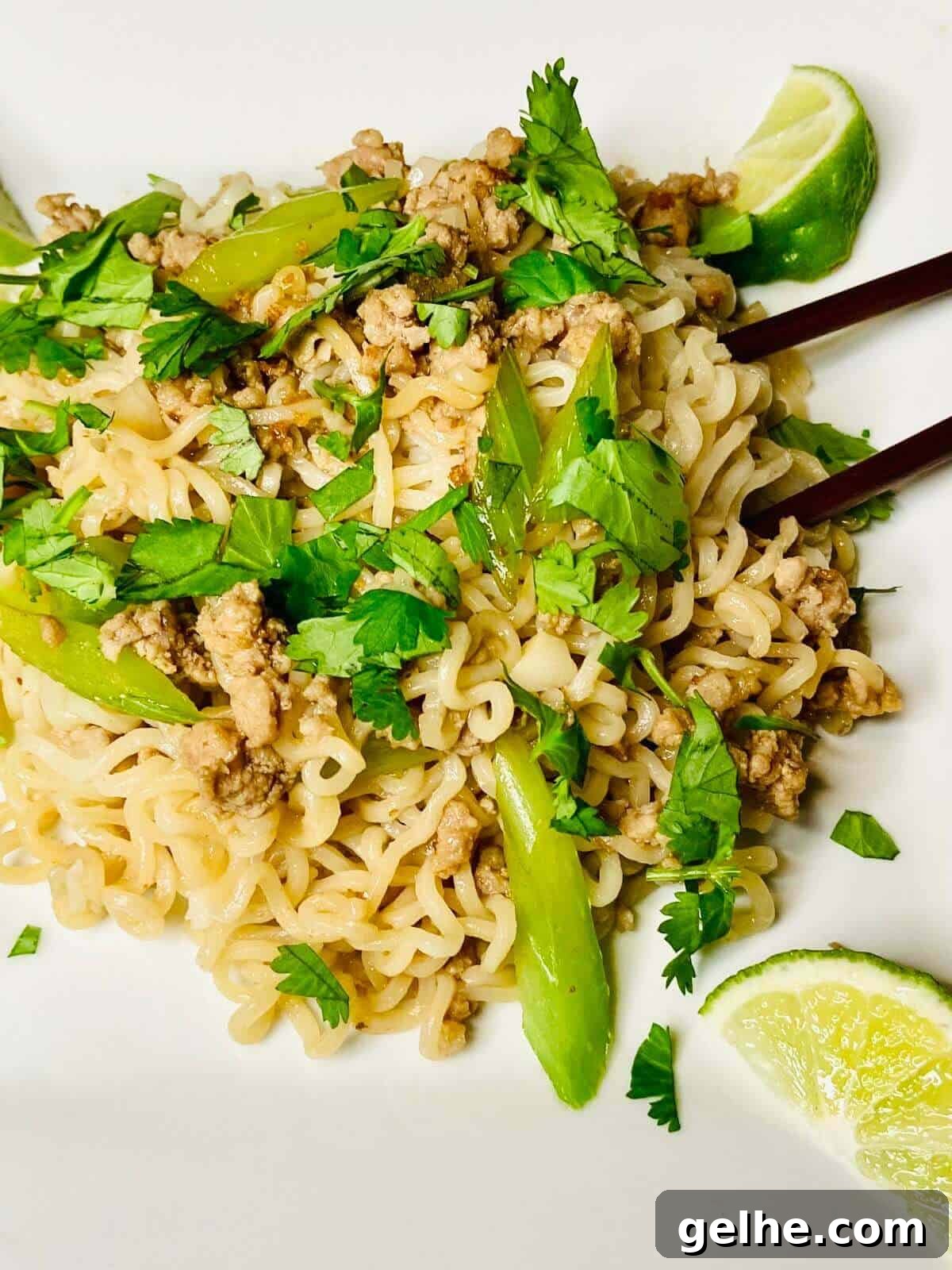 Ground pork ramen.