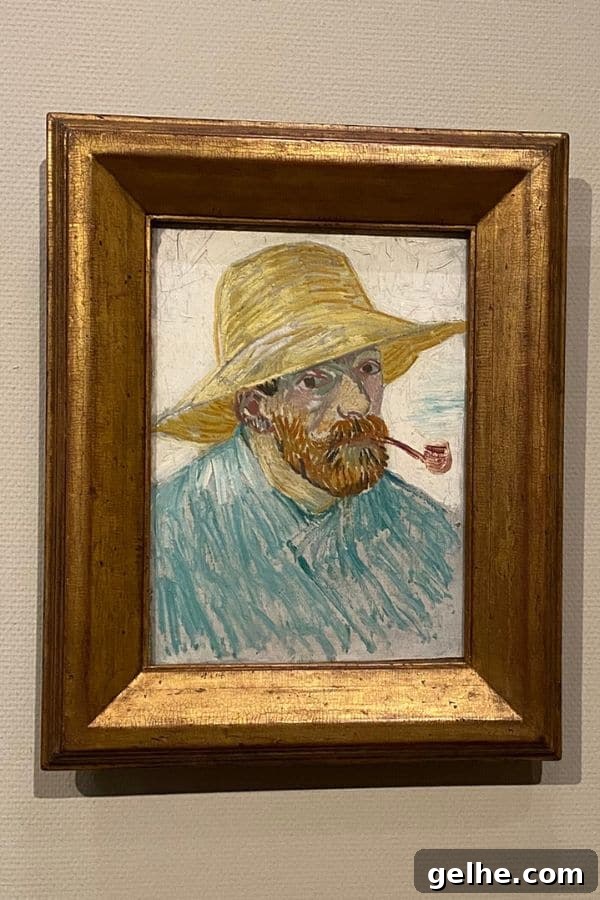 Self-Portrait in a Straw Hat, Van Gogh Museum