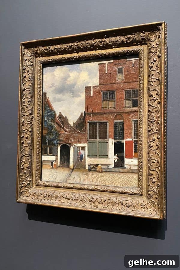 View of Houses in Delft, Vermeer, Rijksmuseum